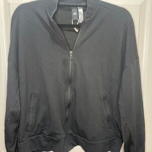 Adidas Women's Black Zip-Up Sweater
